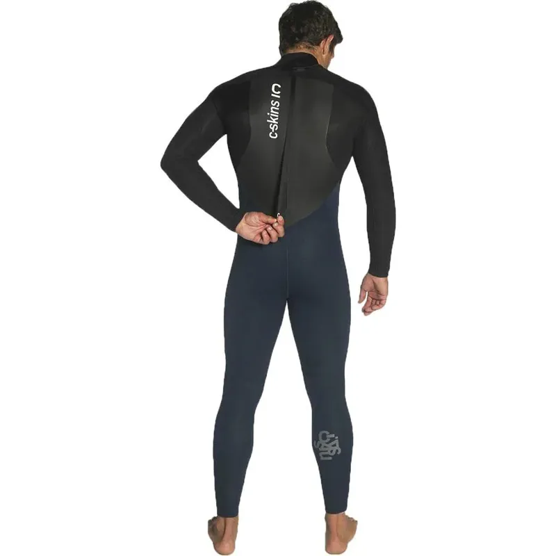 C-Skins Legend 5:4:3 Men's Back Zip Wetsuit Blue/Black-4
